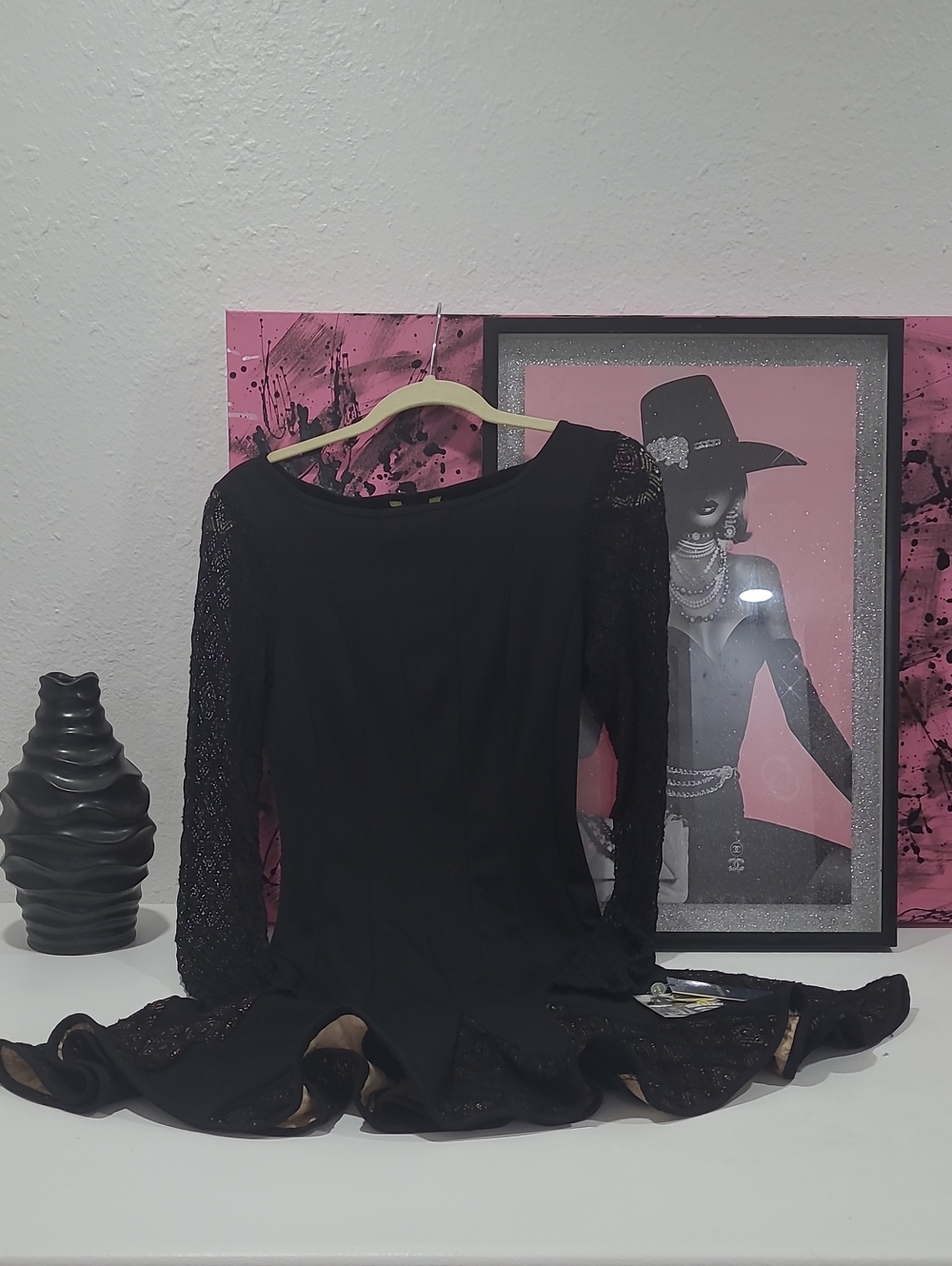 Bĺack Lace Dress